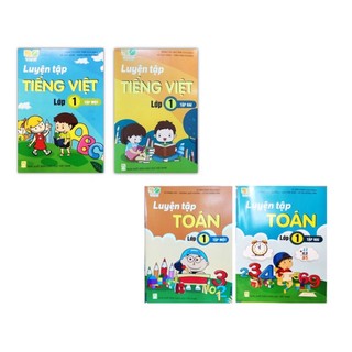 Sách - combo luyện tập toán + tiếng việt lớp 1