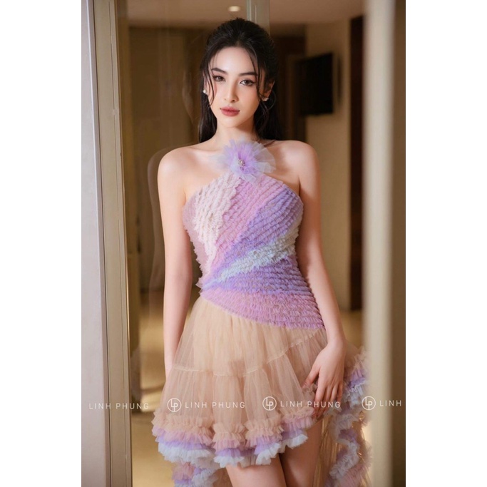 (HCM) ĐẦM XÒE LƯỚI SIÊU XINH -THIẾT KẾ SANG CHẢNH , THỜI TRANG NỮ DUYÊN DÁNG SÀNH ĐIỆU CHO CÁC CHỊ EM THỜI TRANG KME FAS