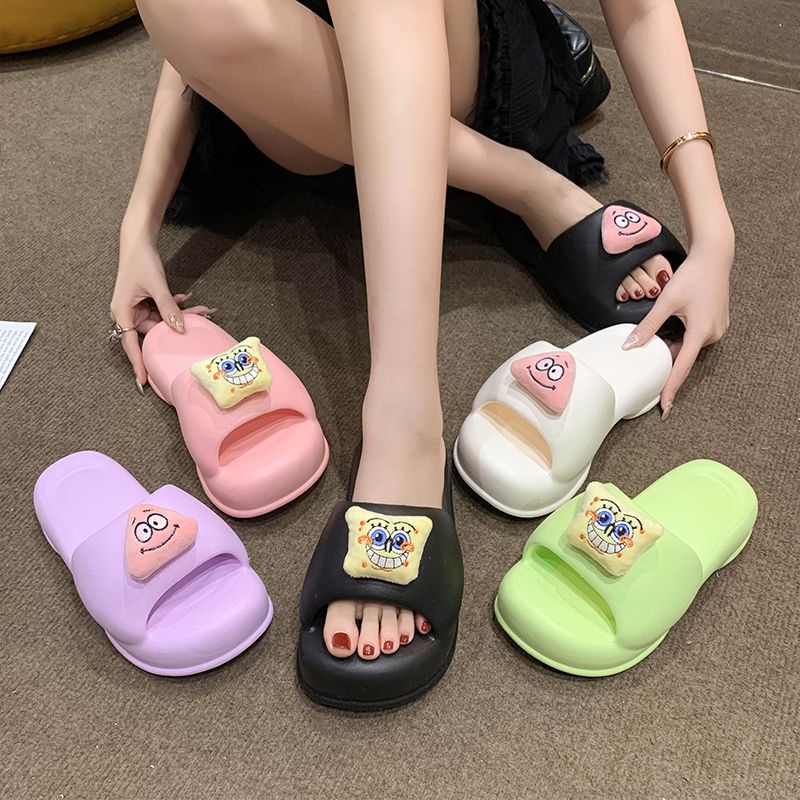 Hoạt hình vui nhộn đế dày mùa hè dép đi biển dễ thương