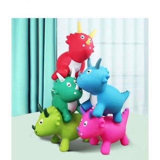 Thú nhún khủng long KIDSPLUS,Thú nhún bơm hơi chất liệu PVC cao cấp siêu bền an toàn cho bé