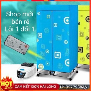 Tủ sấy quần áo Samsung Nineshield diệt khuẩn có điều khiển từ xa khung 2 tầng Inox cao cấp bảo hành 12 tháng