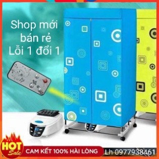 Tủ sấy quần áo Samsung Nineshield diệt khuẩn có điều khiển từ xa khung 2 tầng Inox cao cấp bảo hành 12 tháng