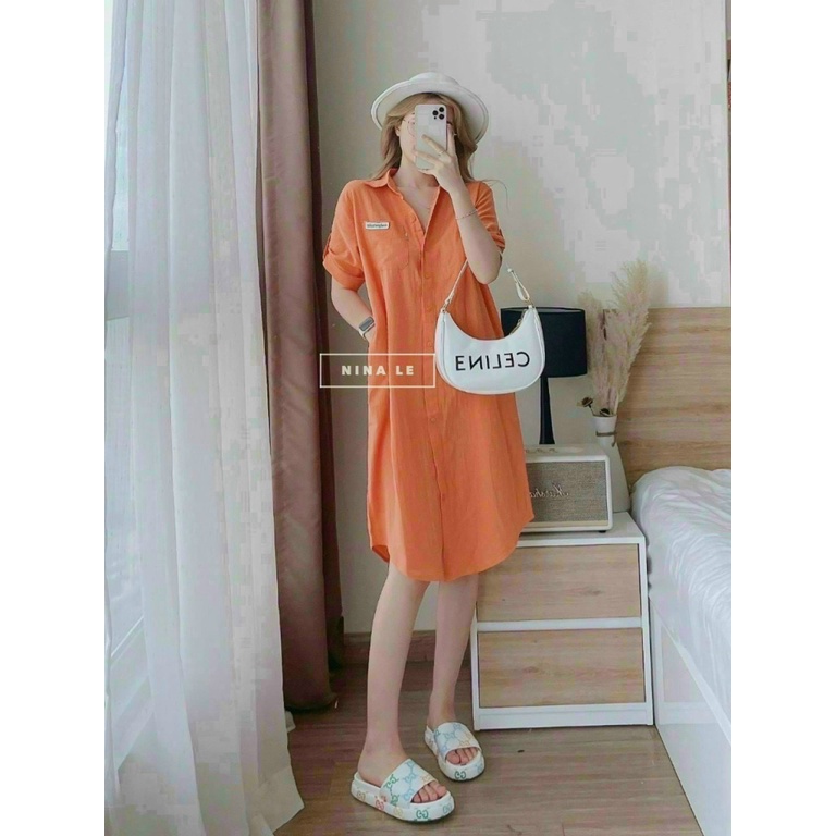 (HCM) ĐẦM SƠ MI NỮ NGĂN SIÊU XINH - THỜI TRANG ĐI CHƠI , THOẢI MÁI , SANG TRỌNG , THIẾT KẾ CHO CÁC CHỊ EM 02 THỜI TRANG