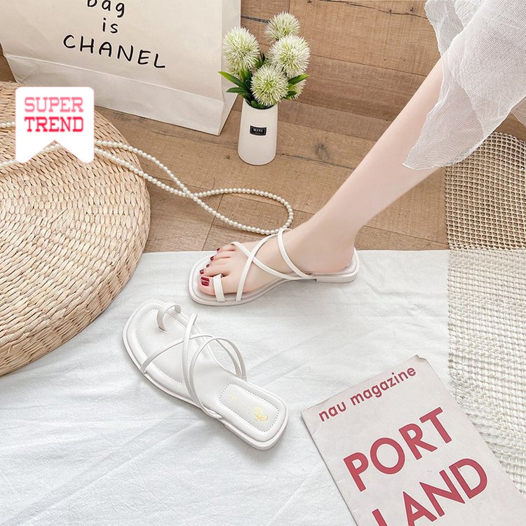 Dép Xỏ Ngón Đế Bằng Thời Trang Xinh Xắn Cho Nữ