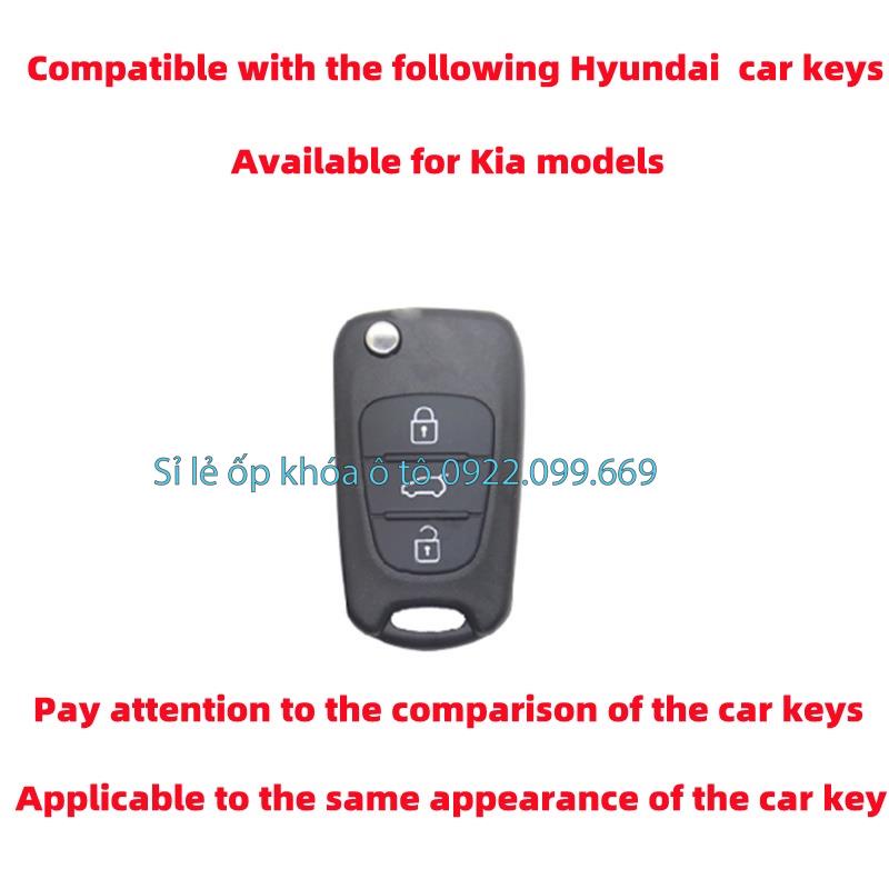 Vỏ Chìa Khóa 3 Nút Cho Xe KIA Morning Picanto Rio Carens Huyndai accent 2011