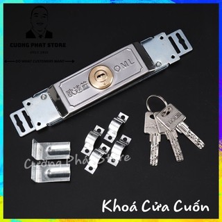 Khoá cửa cuốn OML, Ổ khoá cửa cuốn cơ chìa 4 cạnh và đầy đủ phụ kiện kèm theo