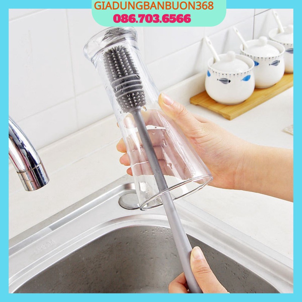 Cây cọ rửa cốc chén, bình sữa silicon, cây rửa cốc ly, cọ silicon, cọ cốc, chai lọ, bình sữa cao cấp, cọ vệ sinh chai