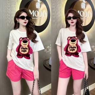 Đồ bộ short thun nữ mùa hè mặc đi chơi mặc nhà bigsize thời trang chất mát, Bộ quần áo thể thao trẻ trung.