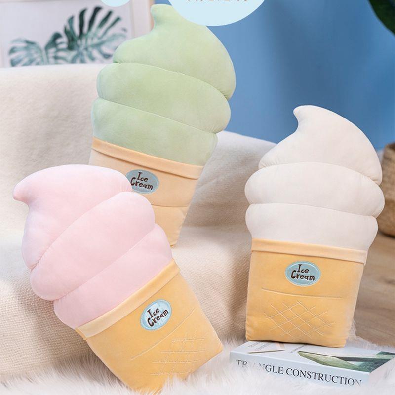 Gối Ôm Nhồi Bông Hình Kem Ốc Quế Dễ Thương