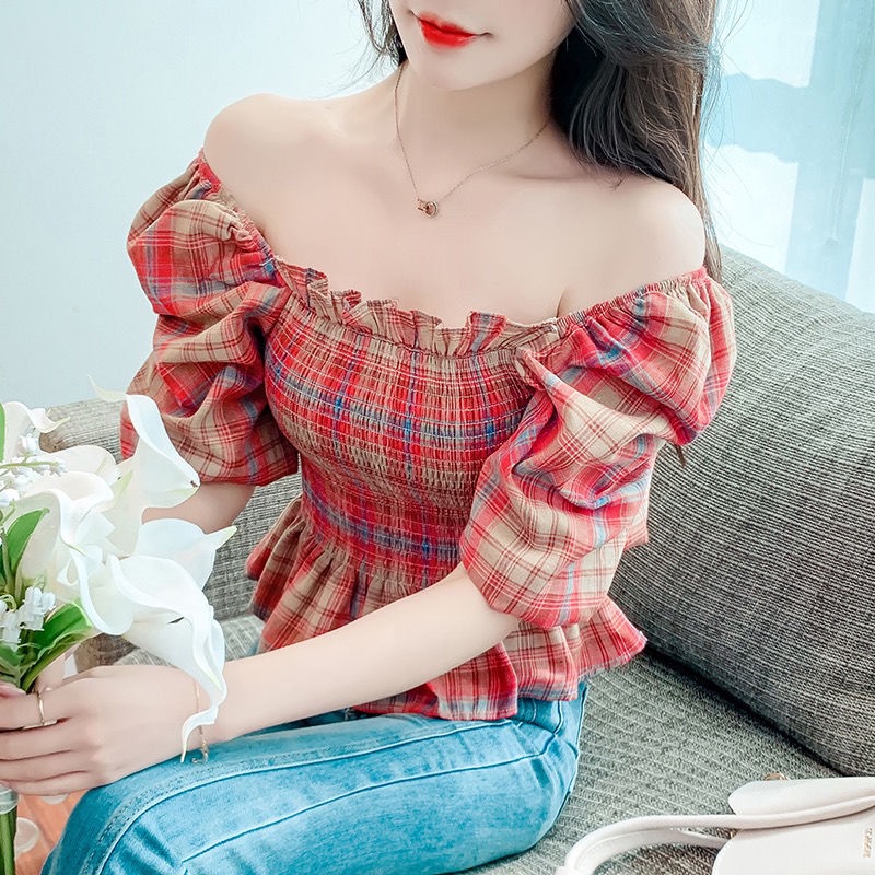 Áo Sơ Mi Mỏng Một Dây Dáng Chữ A Xếp Nếp Nhăn Cổ Bẻ Thời Trang Mùa Hè Mới Cho Nữ