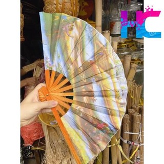 Quạt lụa, quạt giấy cầm tay - hang_chuan