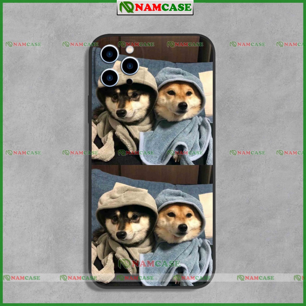 Ốp lưng iphone cặp đôi hoạt hình độc lạ chó ngộ nghĩnh dễ thương đẹp cho ip 6/6s/7/8/X/XS/11/12/13/14 Pro Plus Max