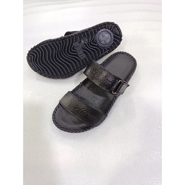 Dép Nam quai ngang da bò cao cấp Mã V43