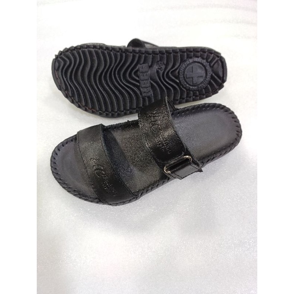 Dép Nam 2 quai ngang da bò cao cấp Mã số V13