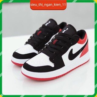 🔥Giày Air Jordan 1 Low🔥Giày Jordan đỏ đen cổ thấp nam nữ full box bill