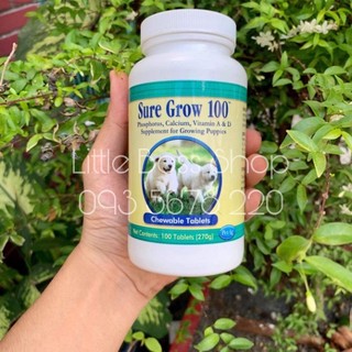 💪🏻viên bổ sung canxi - sure grow 100™ dành cho cún 👏🏻✨