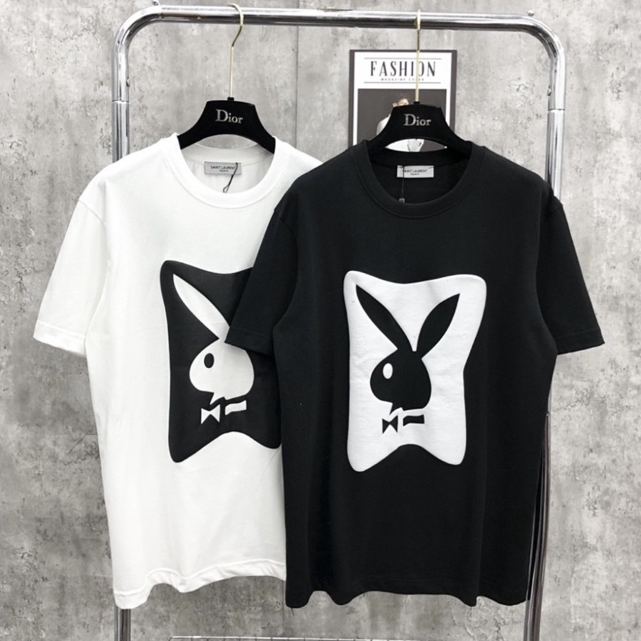 Áo Thun Thỏ Playboy Hình In Nhiệt Cực Nét - Áo Phông Chất Liệu Cotton Thoáng Mát Form Dáng Nam Nữ Hot Trend 2023