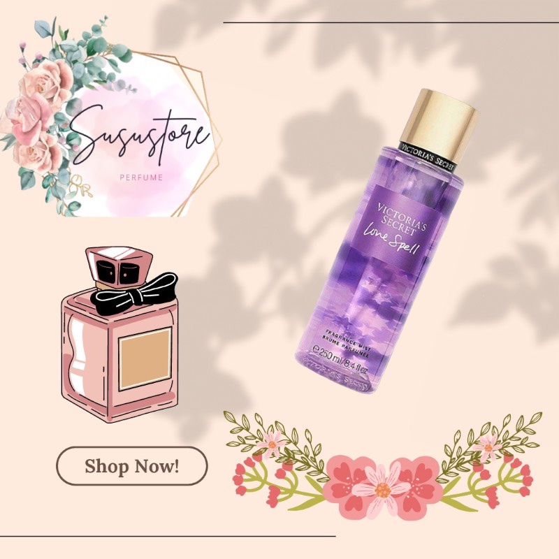 Xịt Thơm Toàn Thân Body Mist VS - LOVE SPELL