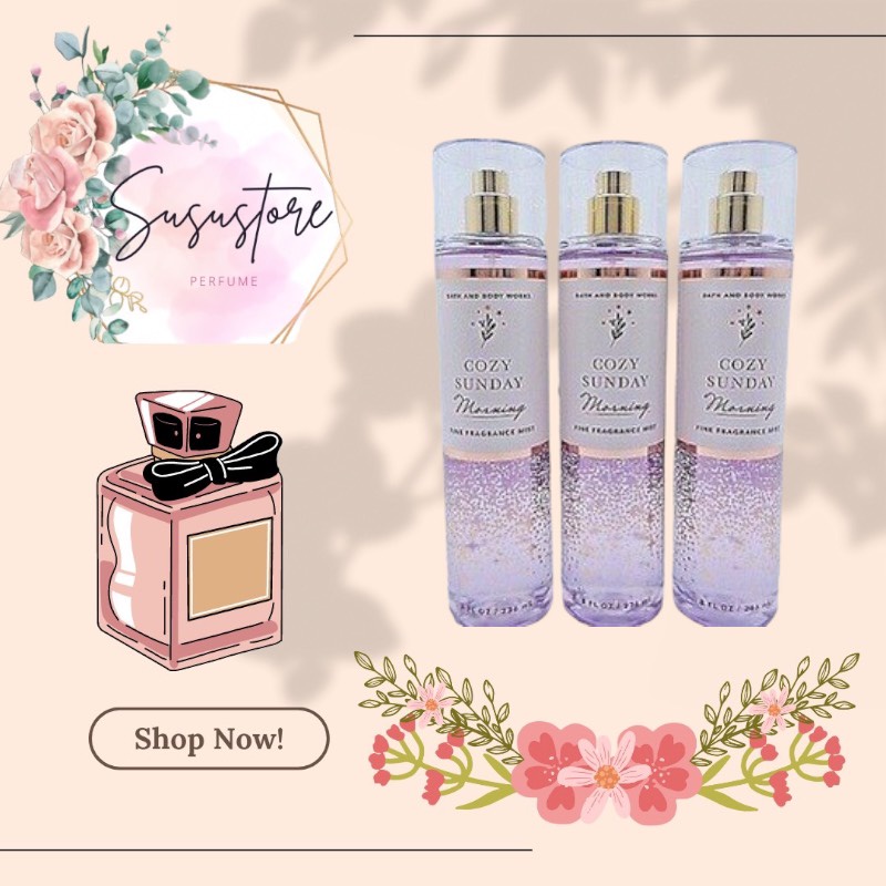 Xịt Thơm Toàn Thân Body Mist BBW - COZY SUNDAY MORNING