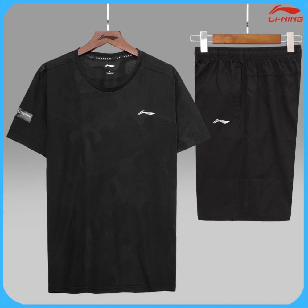 Bộ thể thao chạy bộ nam lining, bộ tập gym nam lining mẫu mới nhất năm nay chất thông hơi siêu mát | BigBuy360 - bigbuy360.vn