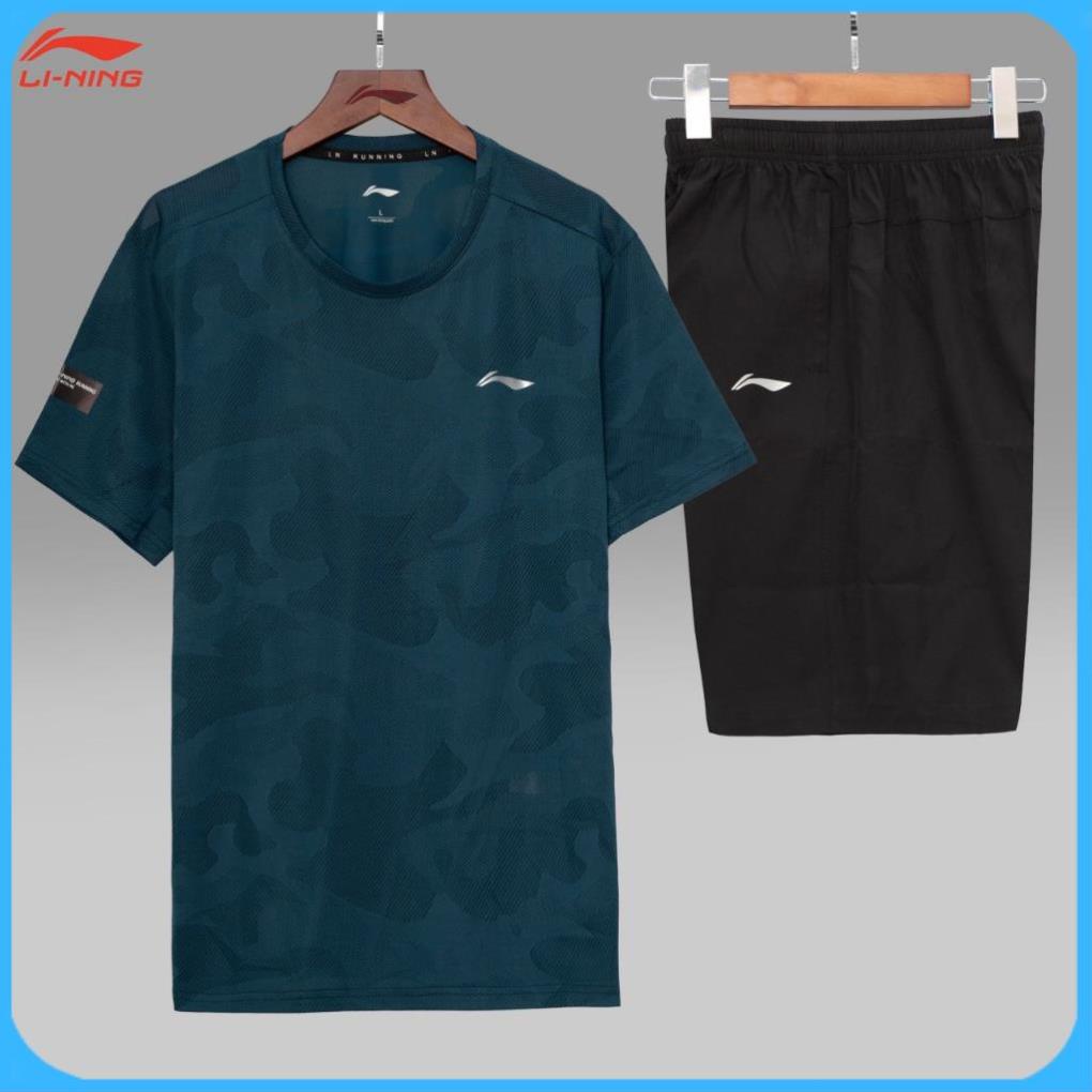 Bộ thể thao chạy bộ nam lining, bộ tập gym nam lining mẫu mới nhất năm nay chất thông hơi siêu mát | BigBuy360 - bigbuy360.vn