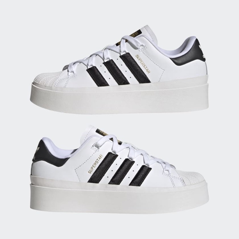 Giày adidas superstar bone black đế cao GH887