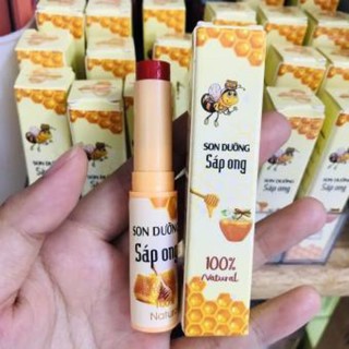 Son dưỡng gấc không chì Son dưỡng kích màu môi có màu hương thơm tự nhiên dễ chịu-Handmade-5g