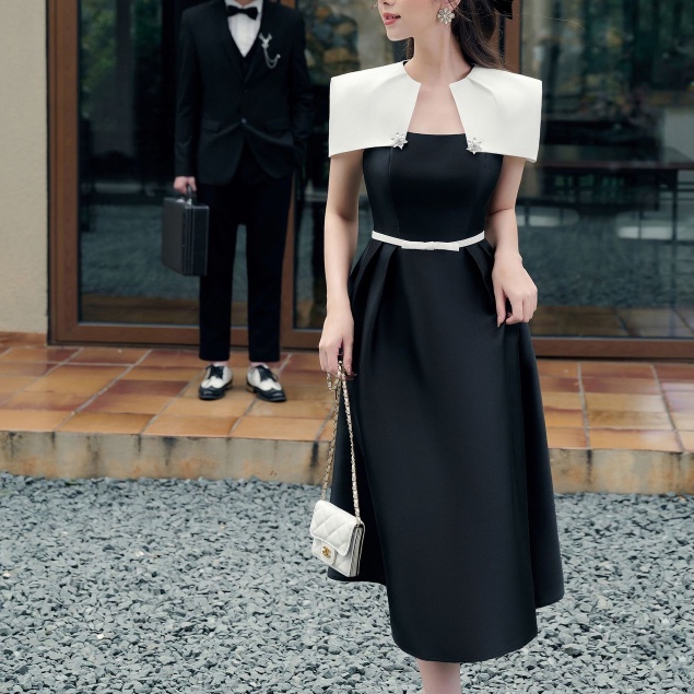 Đầm Tiểu Thư Dáng Dài SOLEIL ROOM Váy Thiết Kế Xếp Ly Xòe Cao Cấp VALEN DRESS