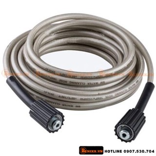 Dây xịt cao áp máy rửa xe Loại Tốt 7m 10m 15m 20m - 2 đầu ren 22mm - Phụ kiện máy rửa xe áp lực , rửa máy lạnh