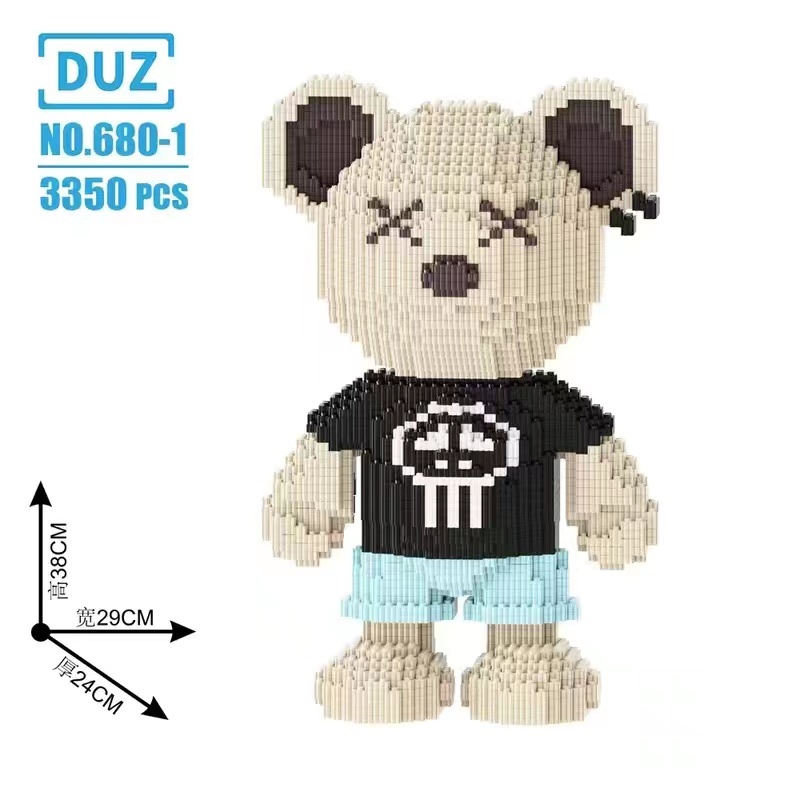 Bộ Đồ Chơi Lắp Ráp Lego 55cm Hình Chú Gấu Độc Đáo Thú Vị