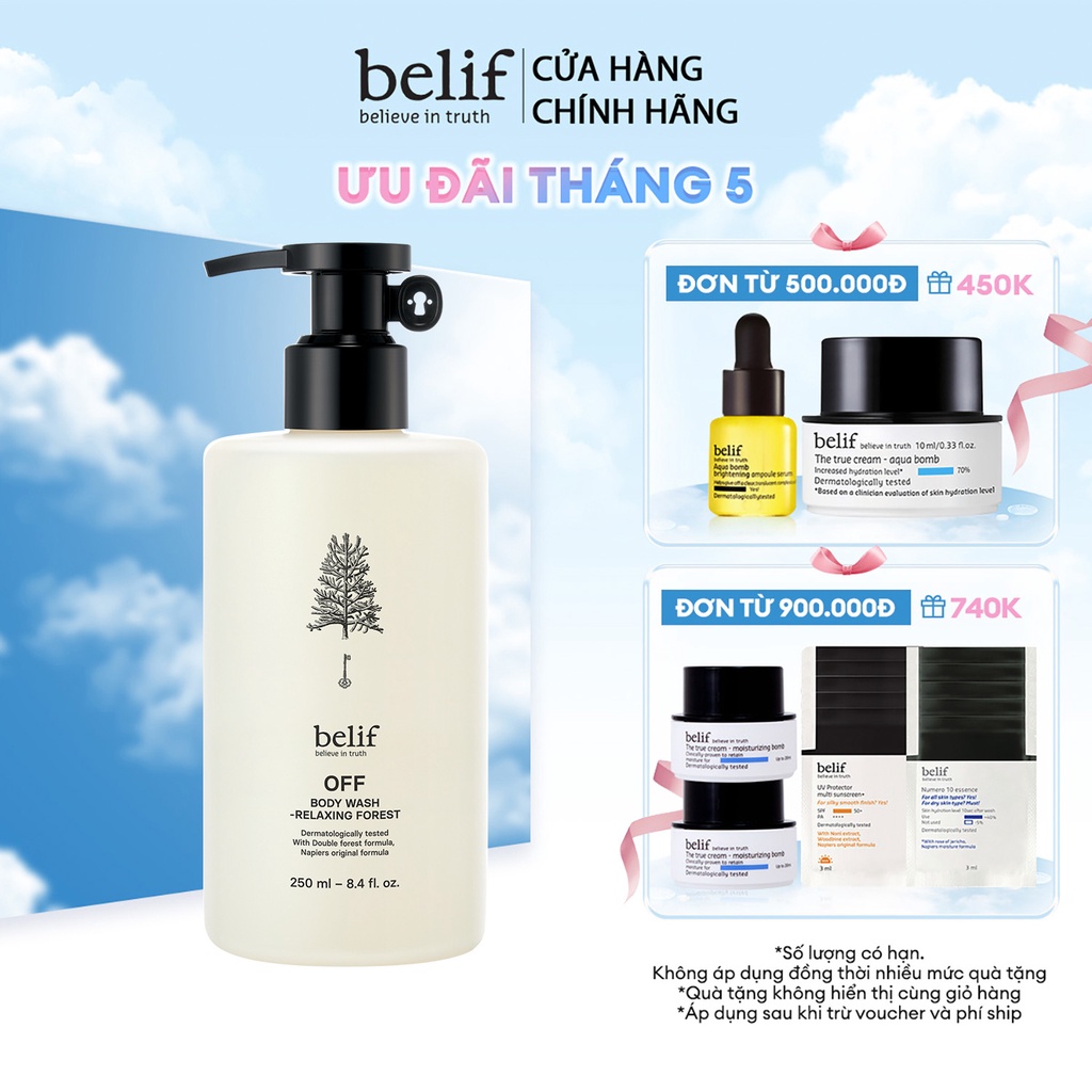 Sữa tắm dưỡng ẩm belif Body Wash Relaxing Forest 250ml
