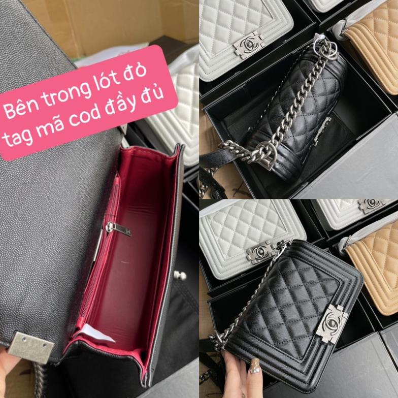 Full Box 💥 Đủ Size 💥 Túi Boy Da Hạt Size 20-25 Vip