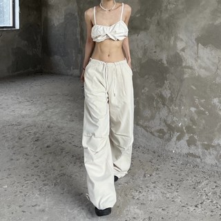 Quần dù parachute rộng oversize