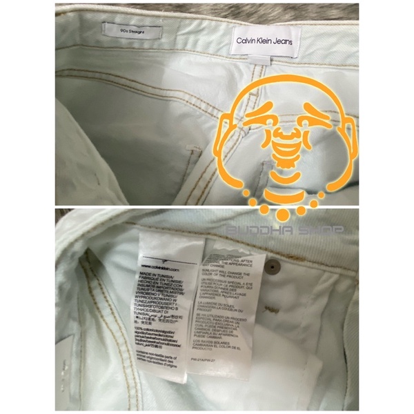 Quần jeans nữ CK dáng Straight