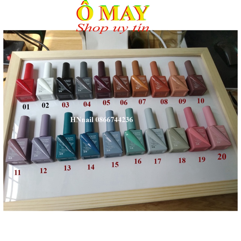 Sơn gel móng tay Hơ Đèn GAIRRIY chai15ml chăm sóc móng làm đẹp nail mi spa Shop Ô MAY OMAYVN