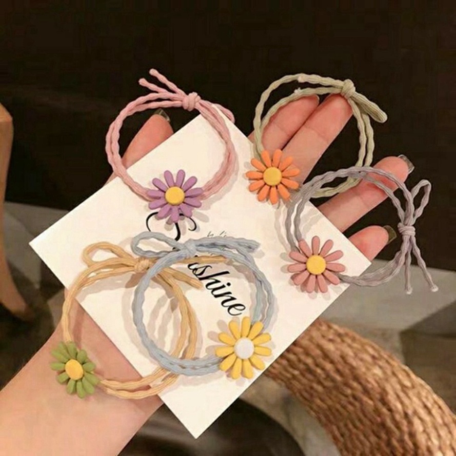 Dây Buộc Tóc Hoa Cúc, Dây Chun Cột Hoa Cúc Dễ Thương - Thun Buộc Tóc Kiểu Hàn Quốc Siêu Đẹp