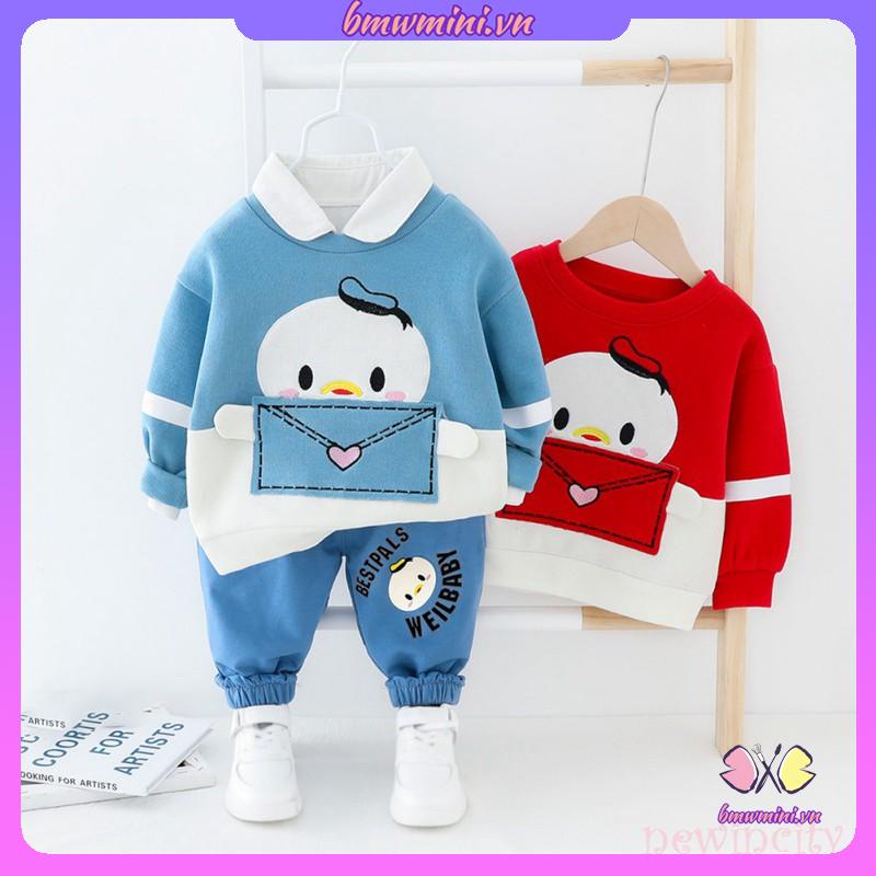 Set Áo Sơ Mi Dài Tay Sọc Caro + Quần Dài Thời Trang Cho Bé