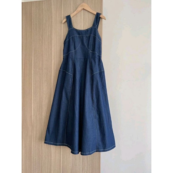 Yếm jeans dáng dài siêu xinh