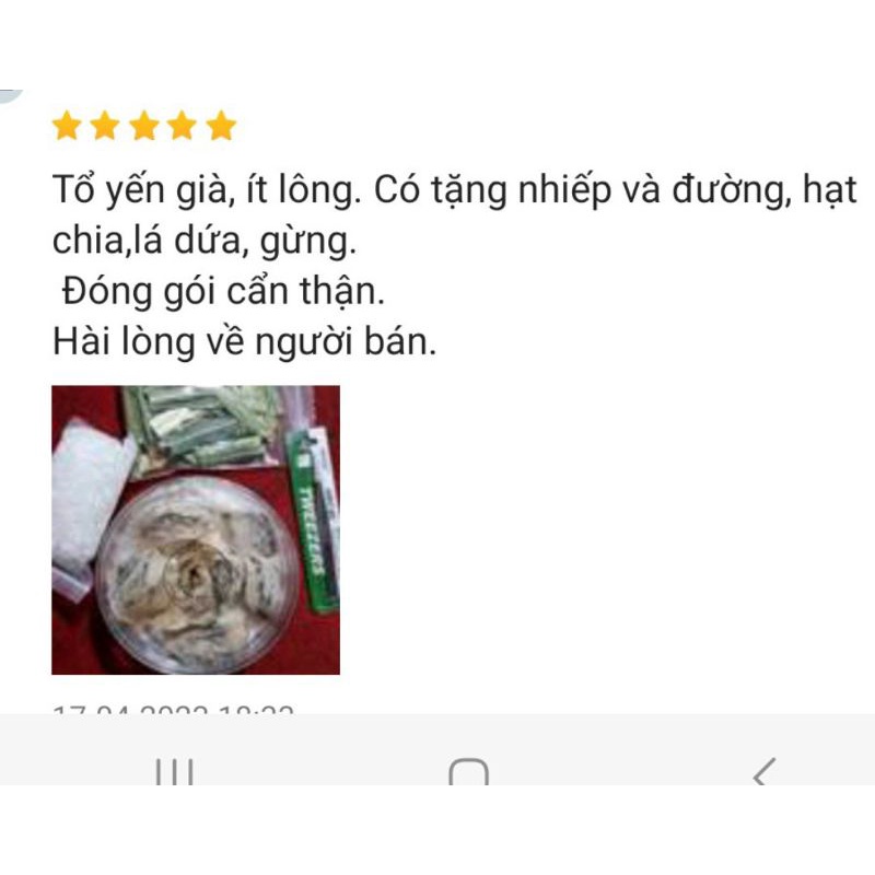 Hộp 50g tổ yến thô góc Nha Trang