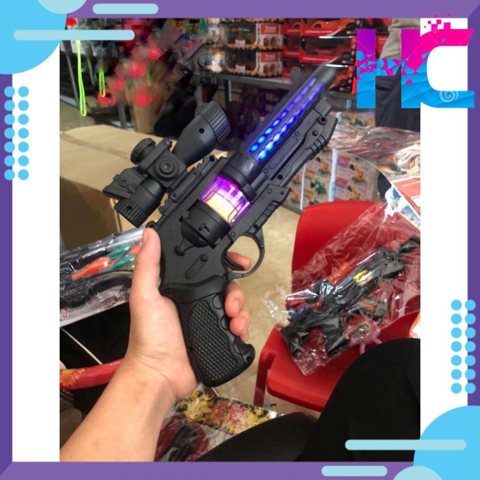 Đồ chơi Súng Pin CÓ NHẠC VÀ ĐÈN LED CHO BÉ  - hang_chuan