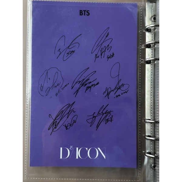 Card BTS Dicon có chữ ký chính hãng