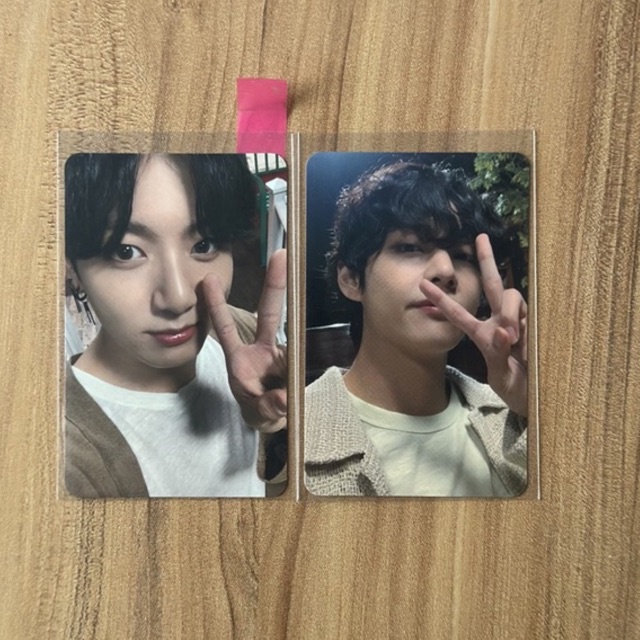 Photocard Jungkook Taehyung V BTS the journey chính hãng official hàn quốc