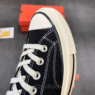 [1993 SNEAKER] Giày Sneaker cổ thấp Converse 1970s Đen | Hàng Fullbox