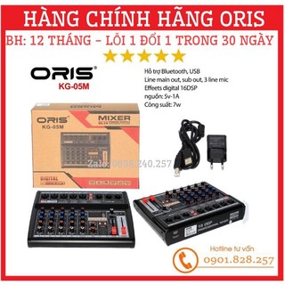 Bàn mixer karaoke hàng chính hãng oris KG-05M bluetooth giúp nhận diện và xử lý âm thanh chuyên nghiệp - oris KG-05M
