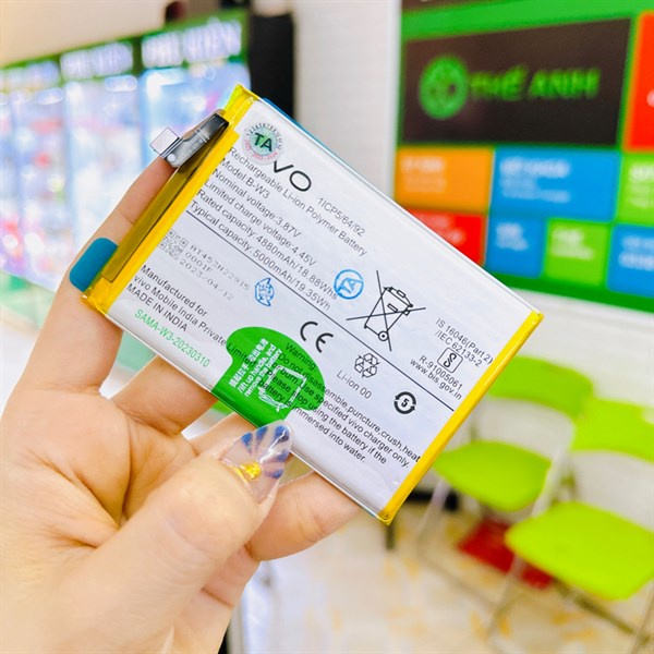 Pin Vivo Y22 (V2207) Y22s (V2206) B-W3 hàng như hình.