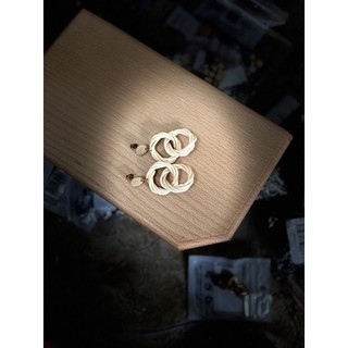 khuyên tai mây tre đan handmade