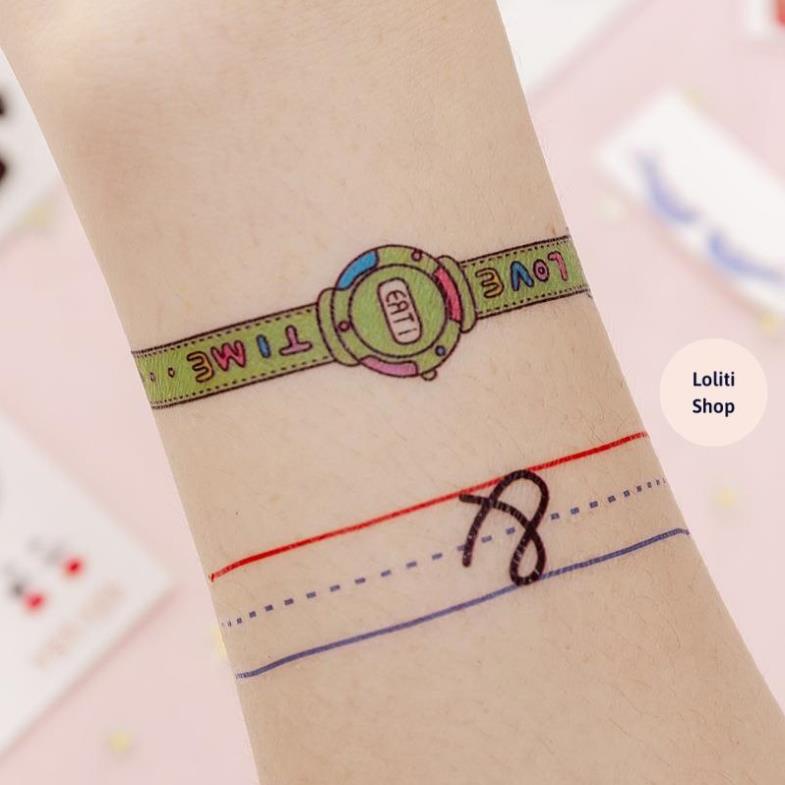 Hình xăm tạm thời chống nước họa tiết dễ thương LOLITI XAM670