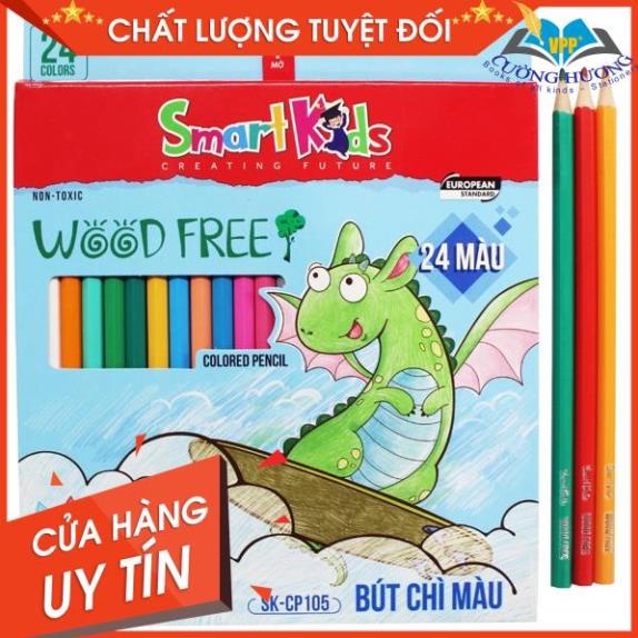 Bitex Bút Chì Màu SmartKids 12 Màu Wood Free CP104/ 24 màu CP105