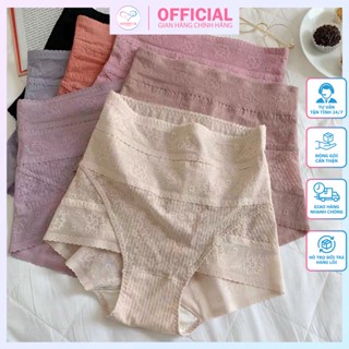 Quần Lót Nữ Cạp Cao Gen Bụng Nâng Mông, Chất Ren Mềm Mịn, Thấm Hút Mồ Hôi, Co Giãn 4 Chiều, Không Gây Kích Ứng