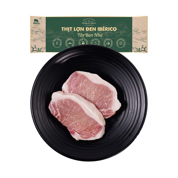 (Ship2h) Thịt Lợn Đen Iberico Tây Ban Nha, Thịt Lưng Trước, Iberico Sirloin (300g)